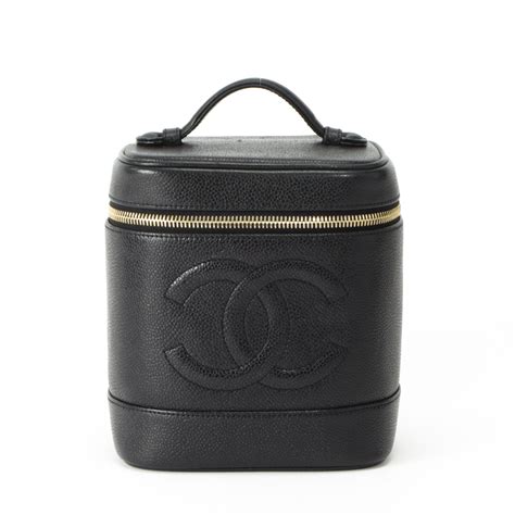 vintage chanel mademoiselle expand black bag|Chanel makeup bag 2020.